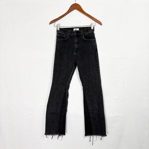 ASKK NY The Geek Flare Stone Jeans Size 25 Black USA